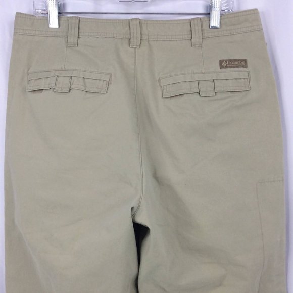 Columbia Pants Mens Size 34x30 Beige Khaki Straight Leg Cotton Chino - Picture 5 of 6